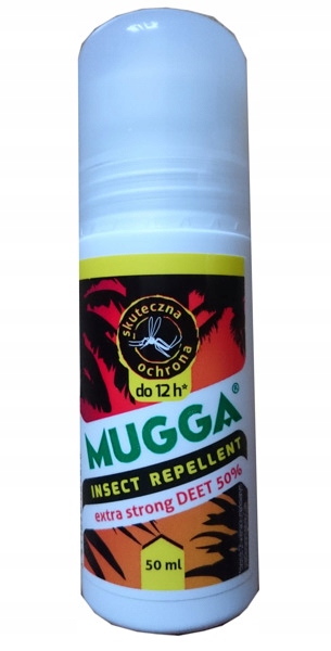 MUGGA Roll-on 50% 50 мл клещей от комаров летят 18+