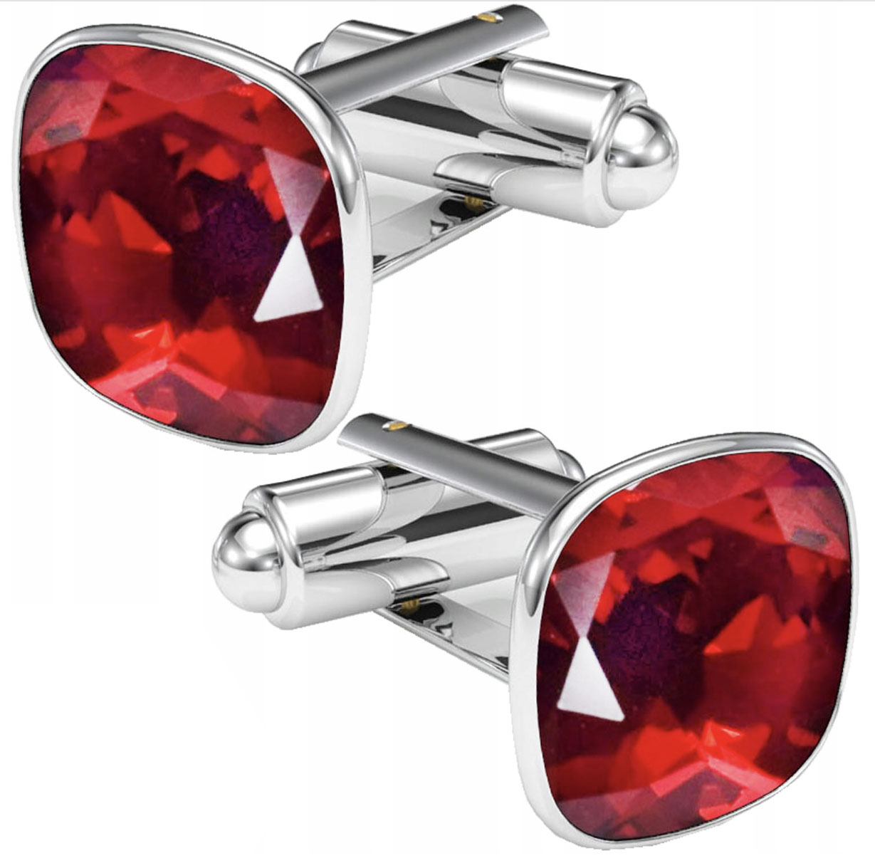 Manžetové knoflíčky stříbrné 925 Křišťál Elegantní na Svatba jako Dárek