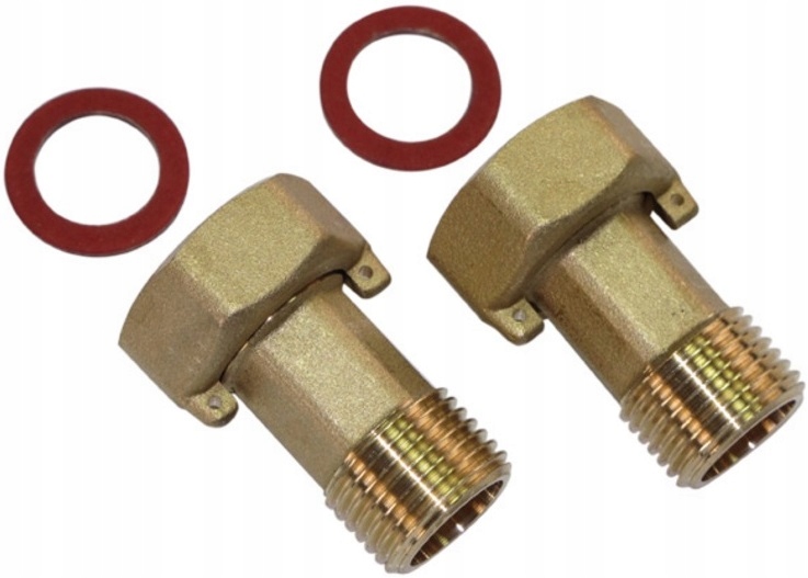 PÓŁŚRUBUNKI MOSIĘŻNE 3/4x1/2 Z USZCZELKAMI PÓŁŚRUBUNEK