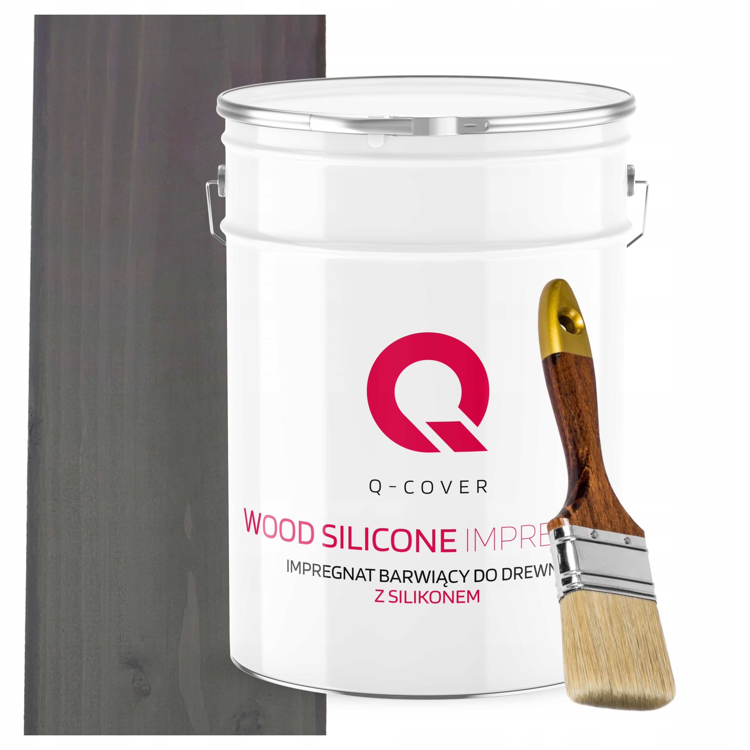 Impregnácia Na Drevo Farba S Silikónom Chron Farby Uv Antracit 10L Darček