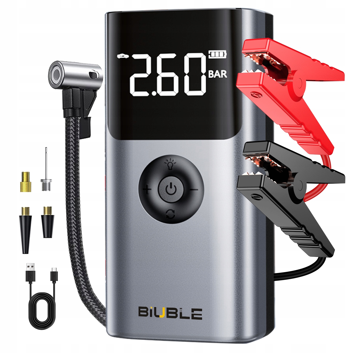 Kompresor do auta Biuble 150 Psi Pumpa na kolesá Jump Starter Powerbank