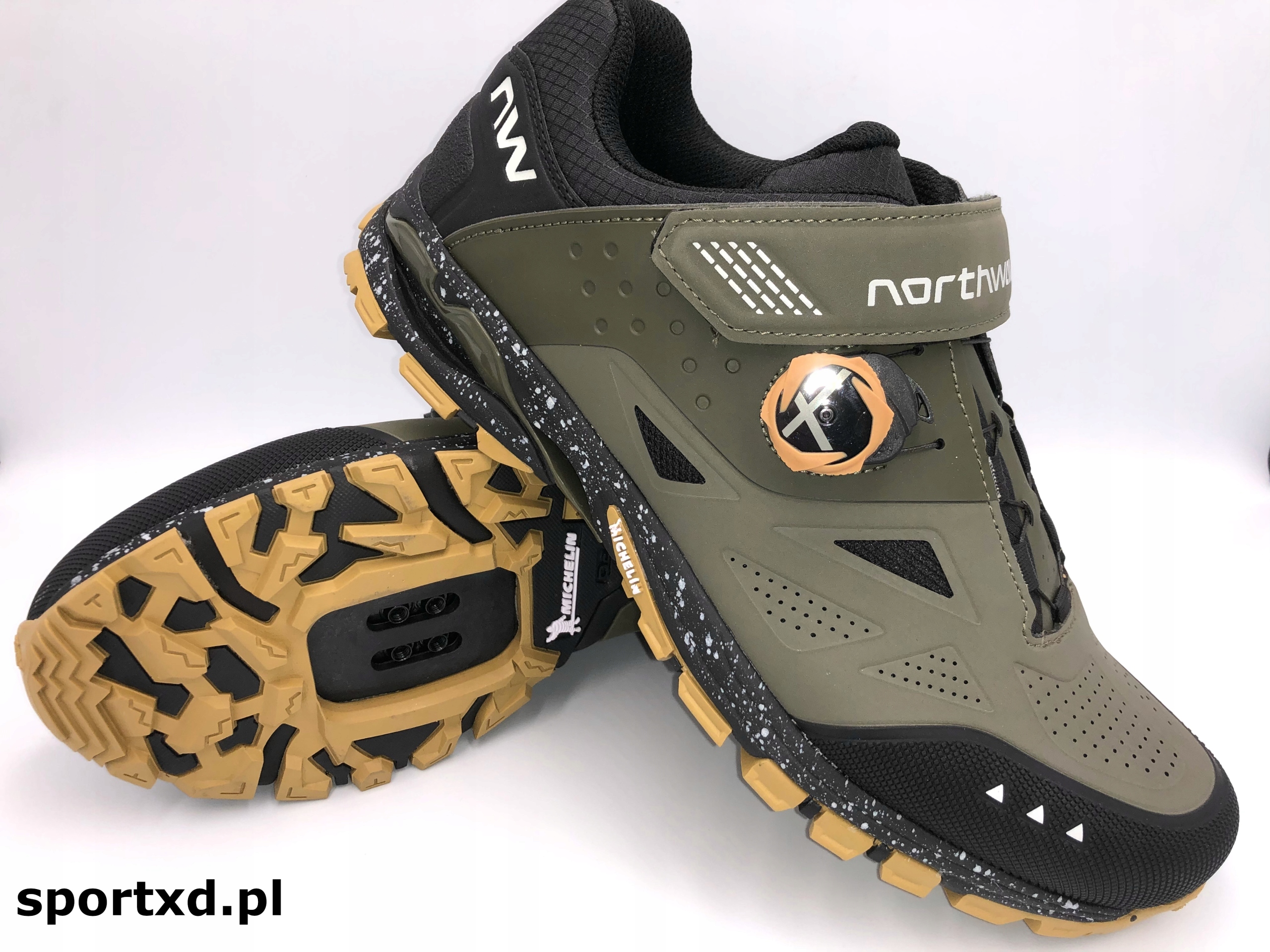 BUTY ROWEROWE NORTHWAVE SPIDER PLUS 3 - FOREST - Rozmiar 45 Rodzaj wpinane w pedały