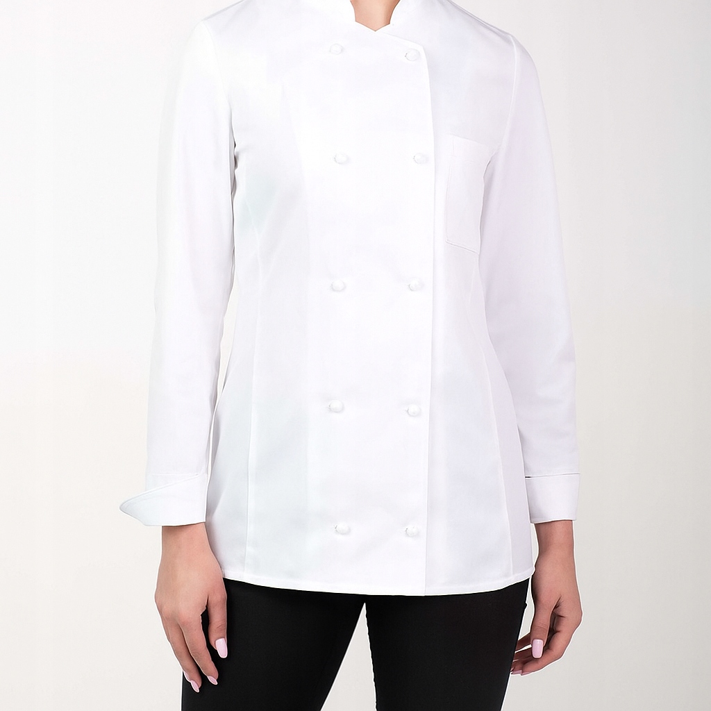 Bluza Kucharska Kitel Damski Długi Rękaw Biały Martx M-314D R.38