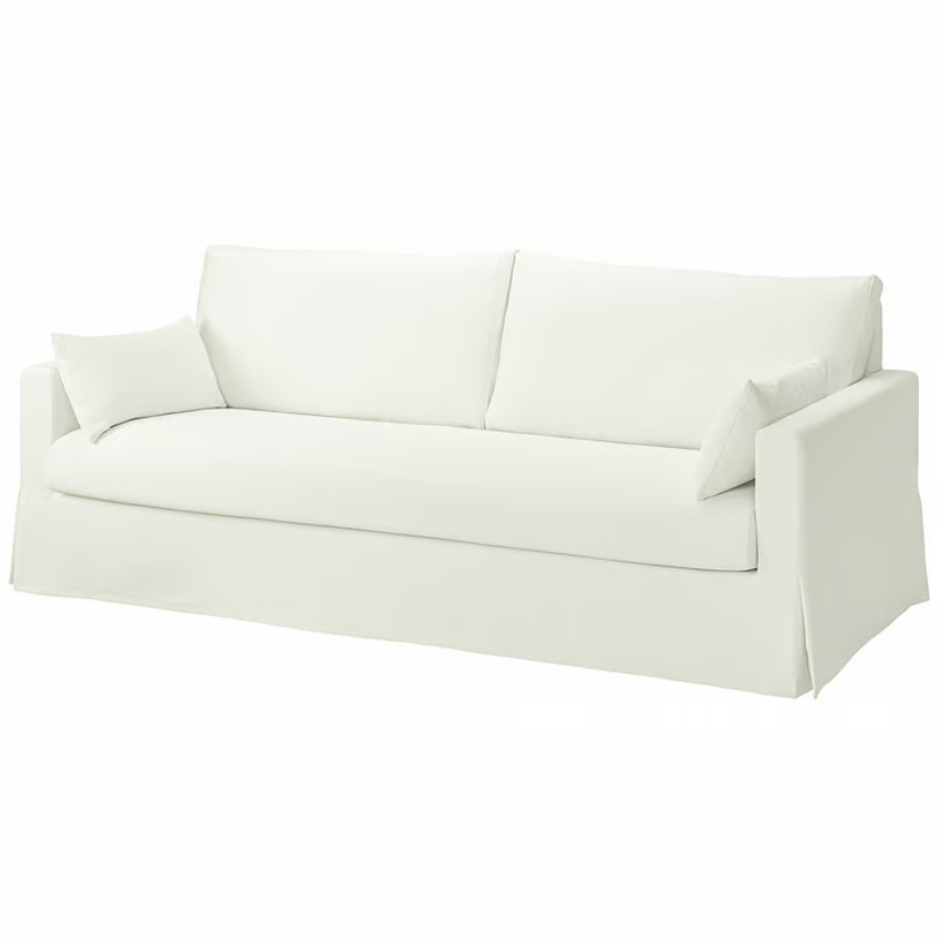 Ikea Hyltarp Pokrytie 3-miestnej pohovky, Hallarp biely