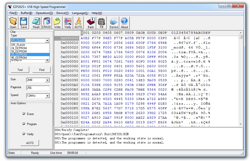 Programator USB EZP2023+ szeregowych Flash EEPROM Model EZP2023+