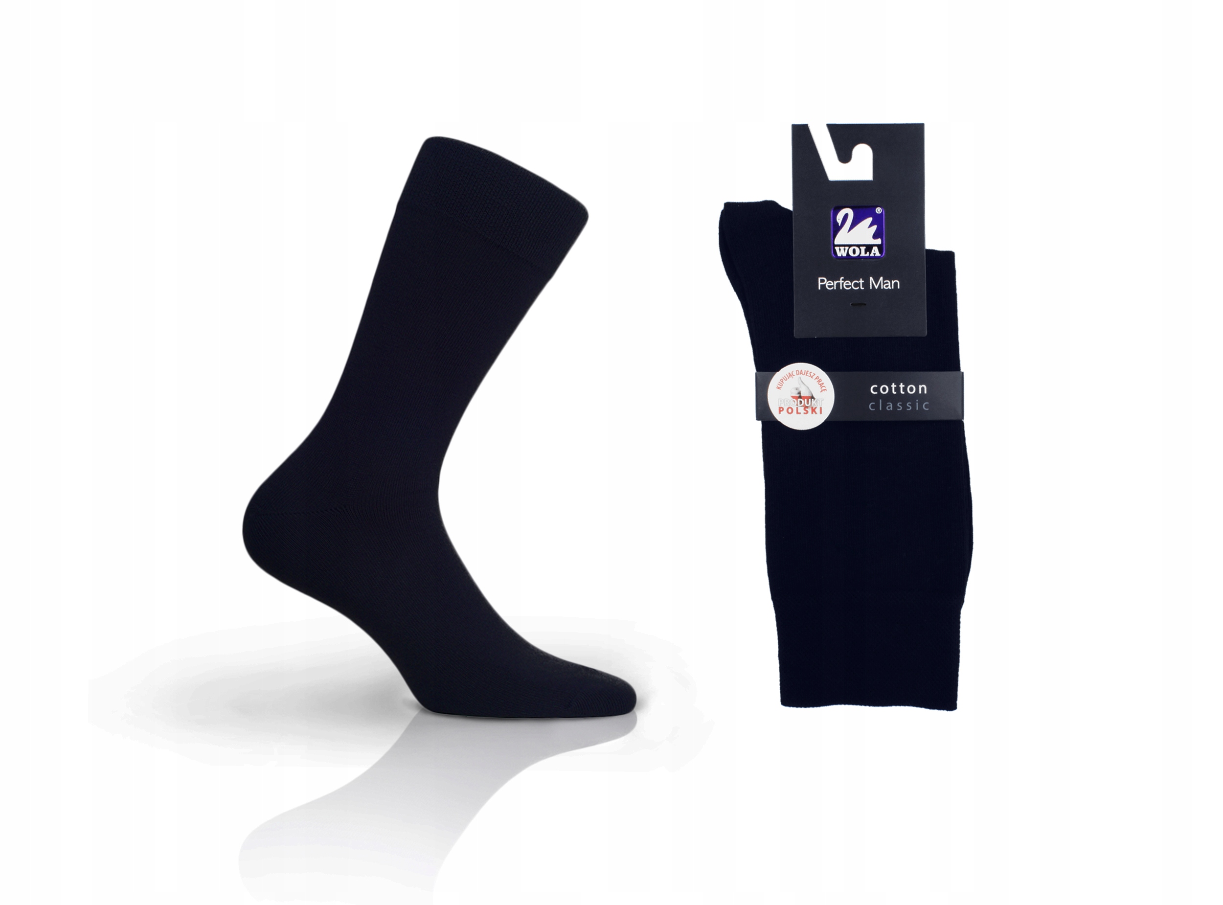 

Skarpety Wola Perfect Man bawełna navy, 39/41
