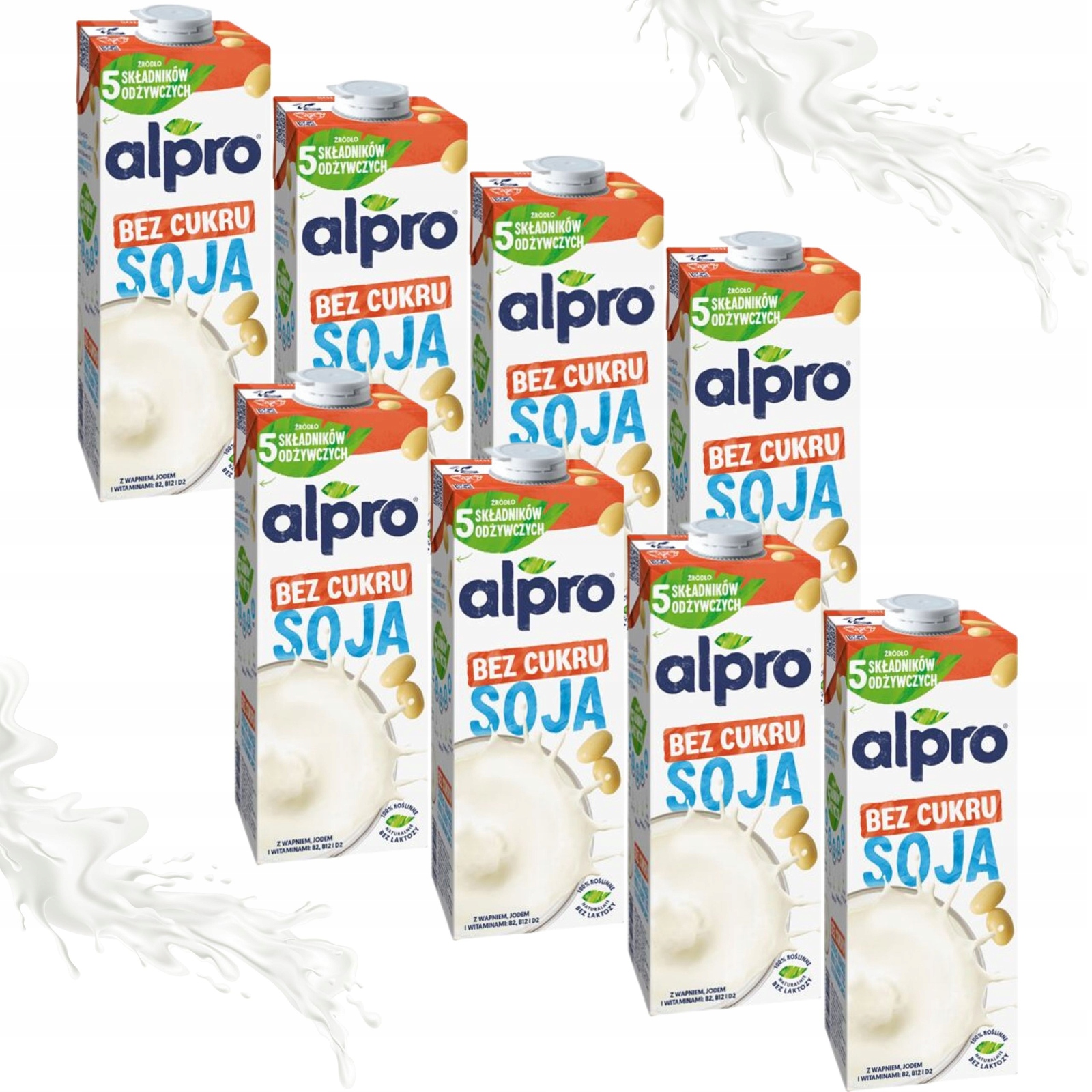 Levně Rostlinný nápoj Alpro No Sugars Soya Alpro Sójový bez cukru, karton 8x1 l