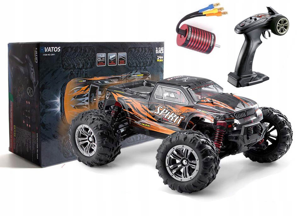 Auto Rc Bezkartáčové 1:16 52 Km/h Vodotěsné Auto Na Dálkové Ovládání