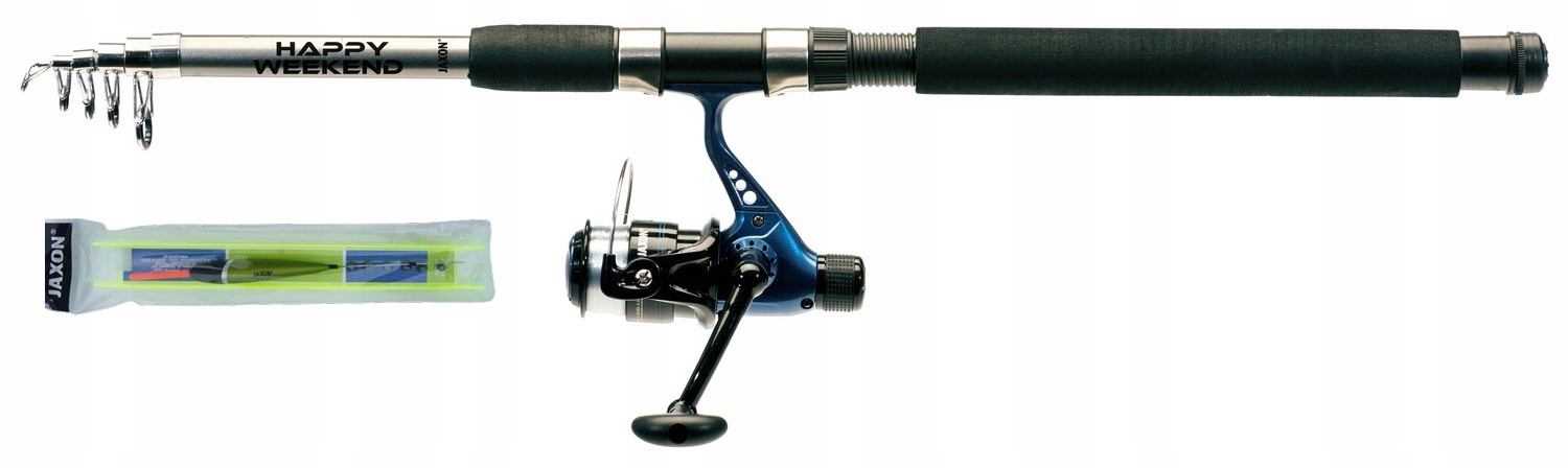 Zestaw Wędkarski Młodego Wędkarza 1X Wędka Teleskop 1 X Kołowrotek+żyłka