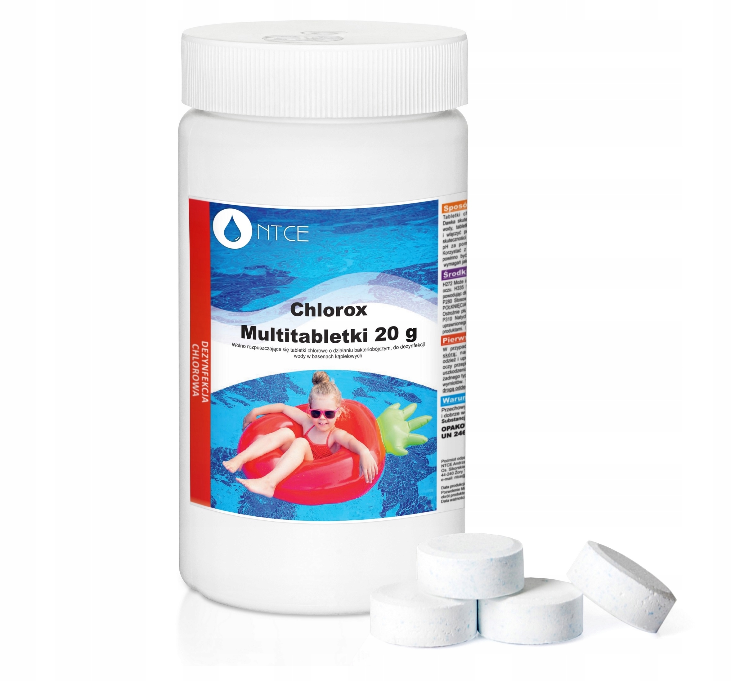 

Tabletki Multifunkcyjne 20g Chlor do Basenów 1KG