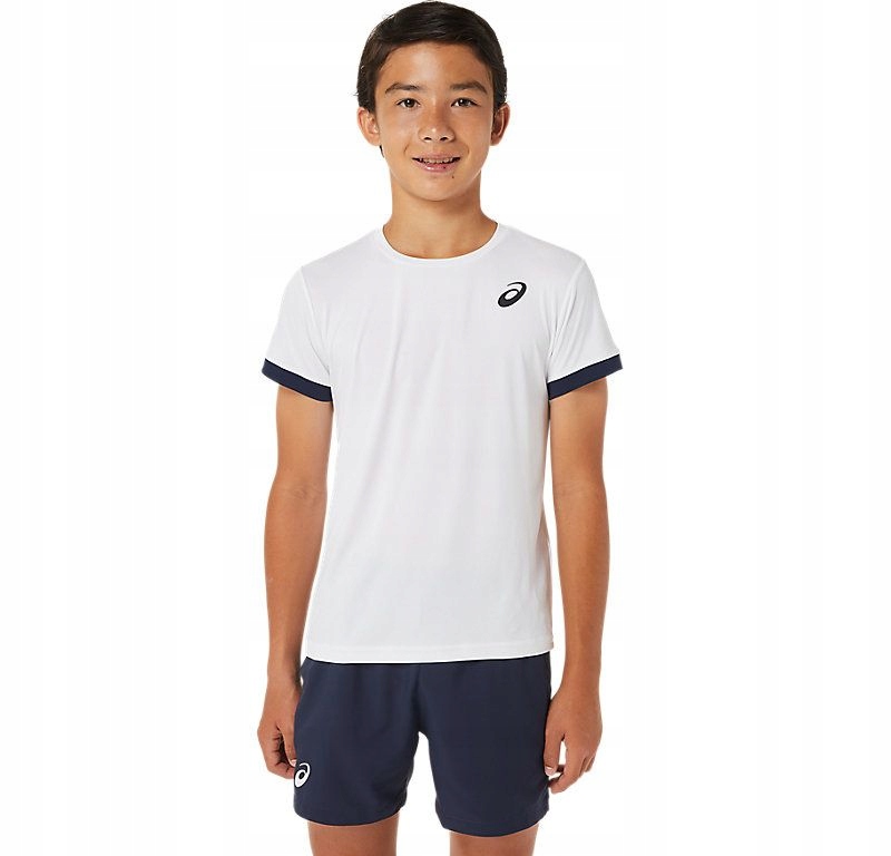Chlapecké sportovní tričko Asics Tennis Ss Top White L