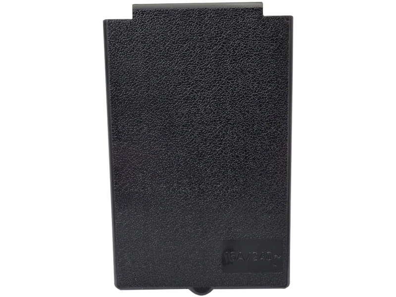 Pokrywa gniazda przyłącza 230V Czarna Klapka Turis