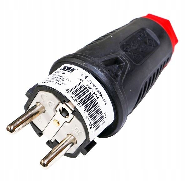 

Wtyk wtyczka gumowa 230V 16A IP54 marki Pce