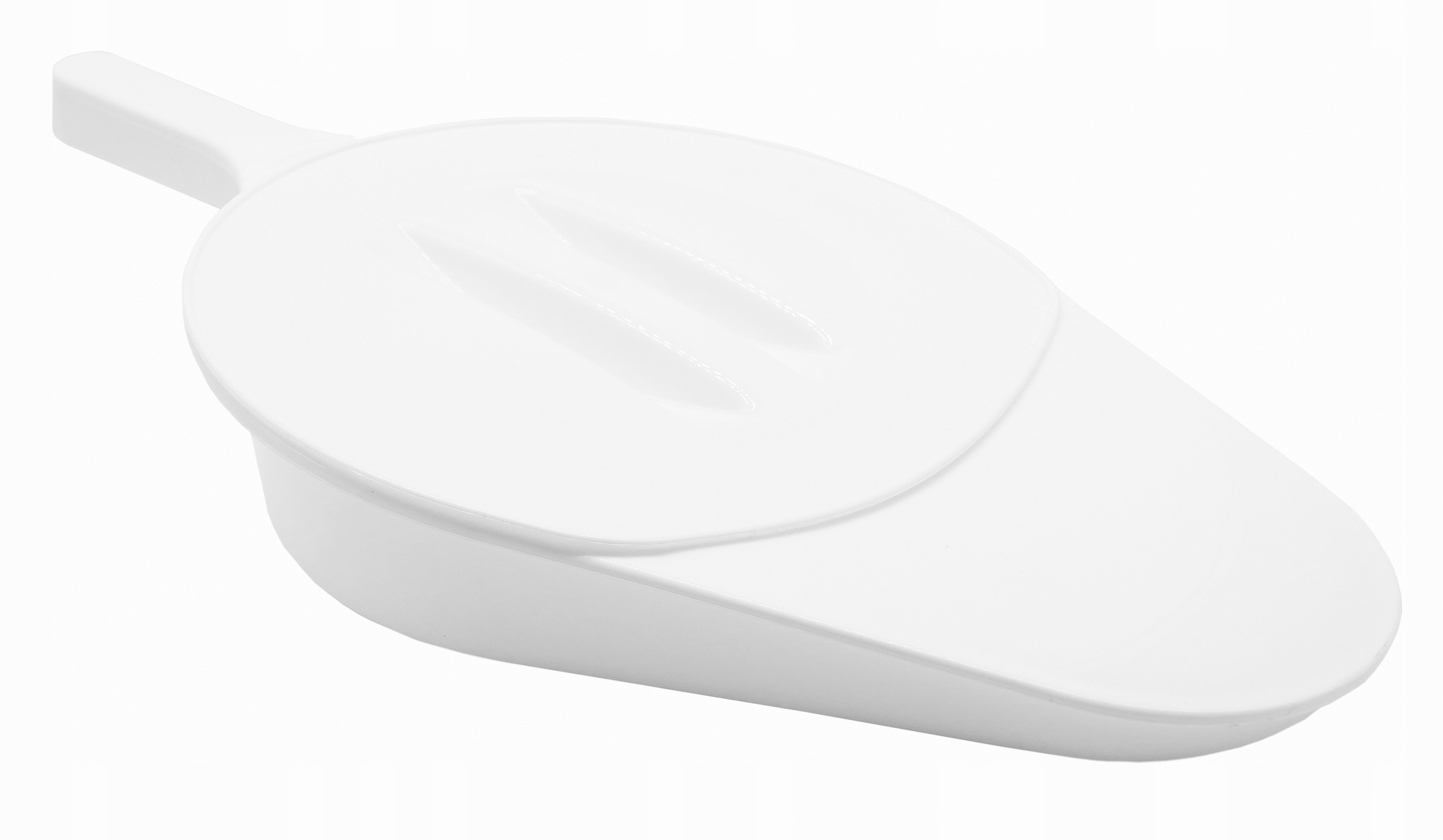 

Basen sanitarny plastikowy biały z pokrywą