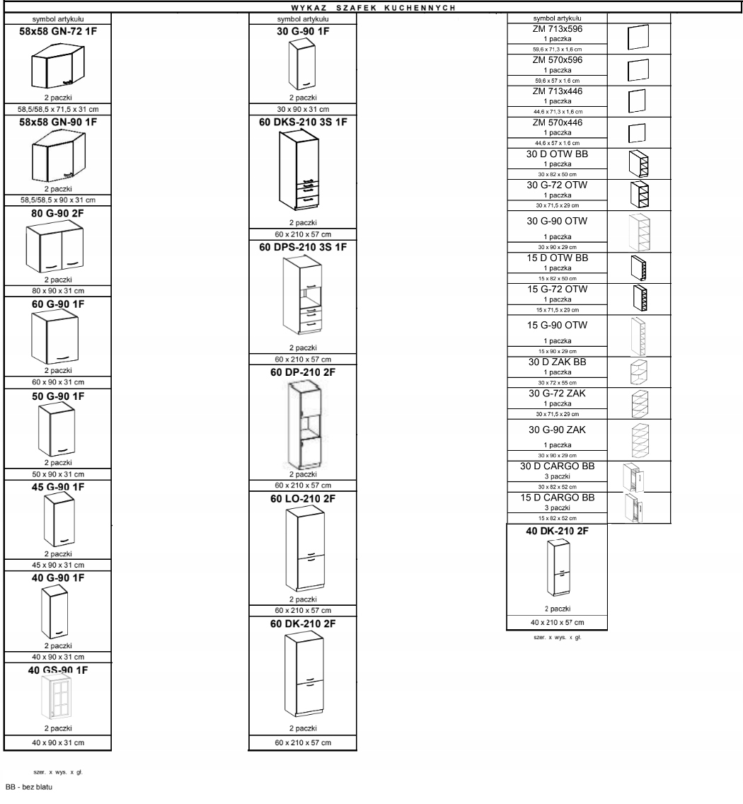 Szafka kuchenna biała 80 z szufladami. Dąb Artisan Głębokość mebla 52 cm