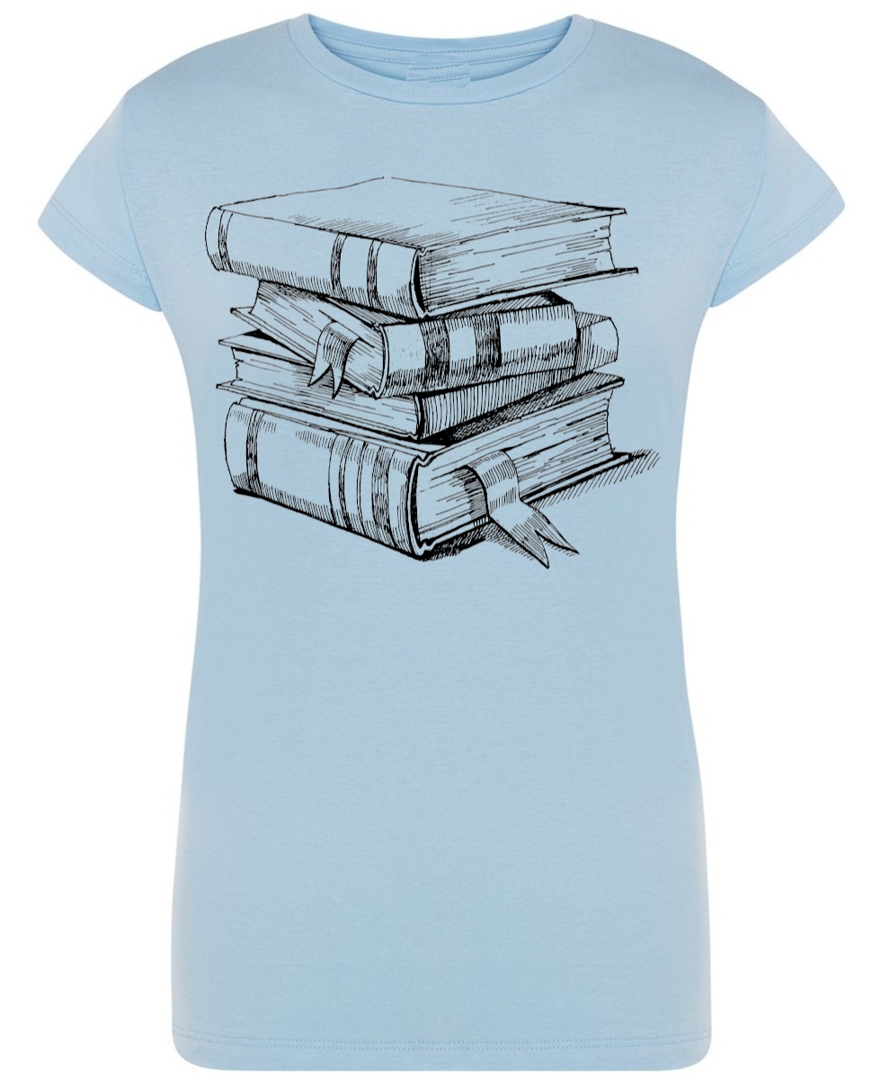 

T-Shirt damski nadruk Książki R.xl