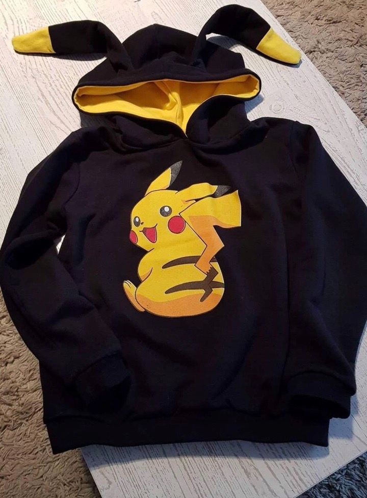 Bluza dziecięca POKEMON Pikachu KAPTUR 128 Materiał dominujący bawełna