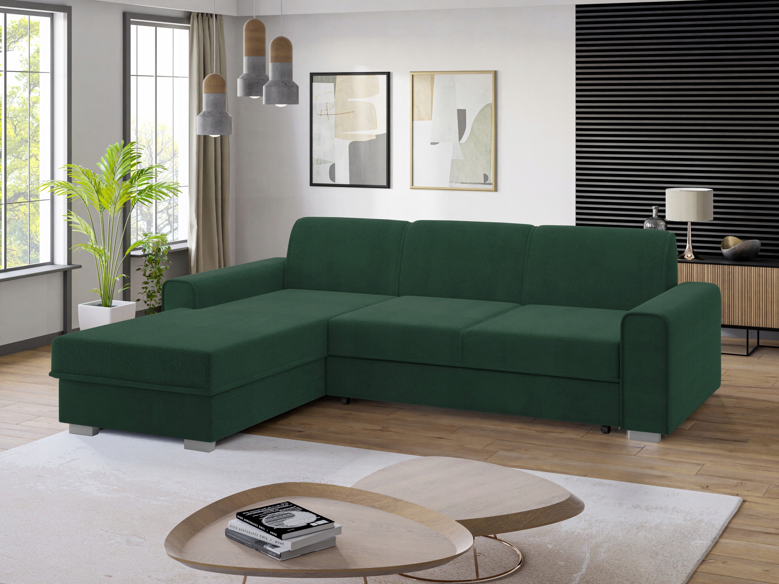 solidny narożnik VENTO rozkładana sofa do salonu