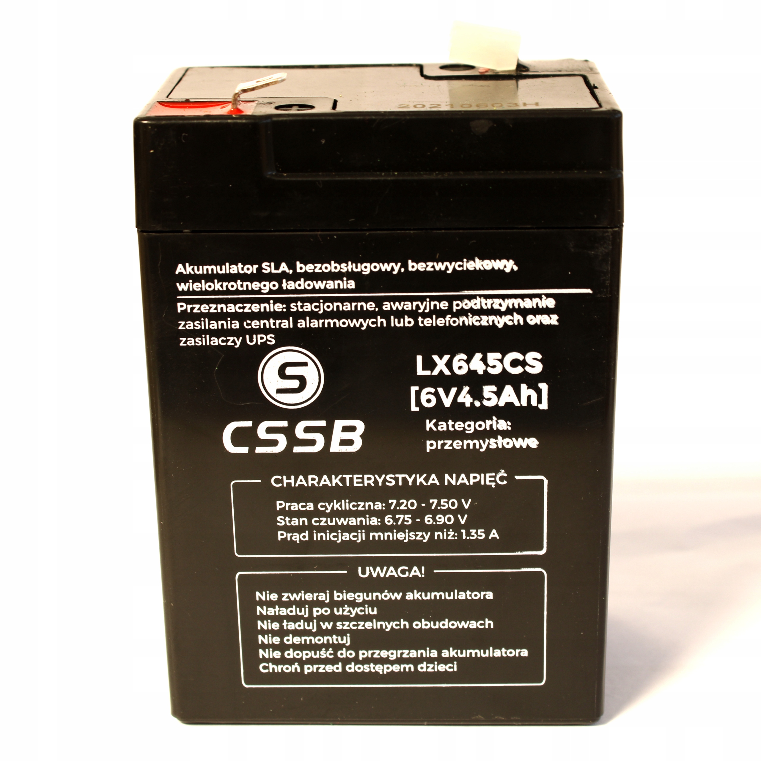 Akumulator 6V 4,5 Ah zabawki autka