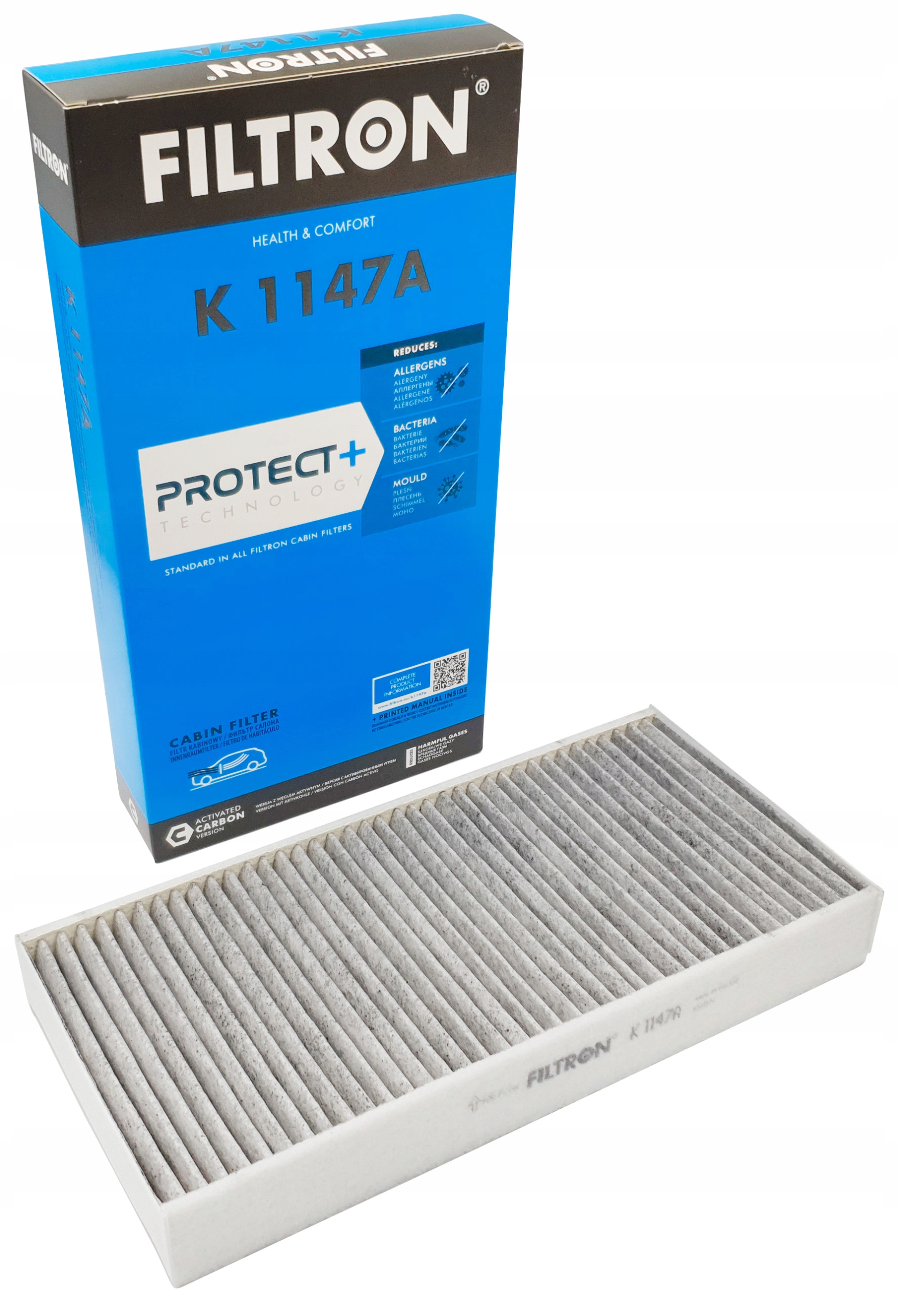 

Filtr kabinowy węglowy Filtron K 1147A K1147A