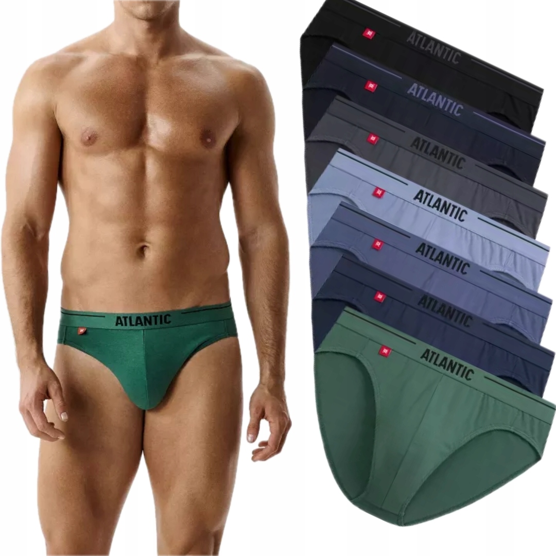 Slipy męskie Atlantic majtki 7-SZTUK 7MP-002 r. XL