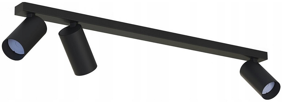 Stropná lampa s lustrom Mono 3 čierna stropné svietidlo Led