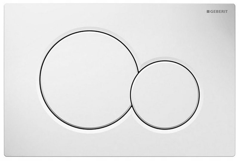 Geberit SIGMA01 ovládacie tlačidlo, biela lesk (115.770.11.5) /sm/