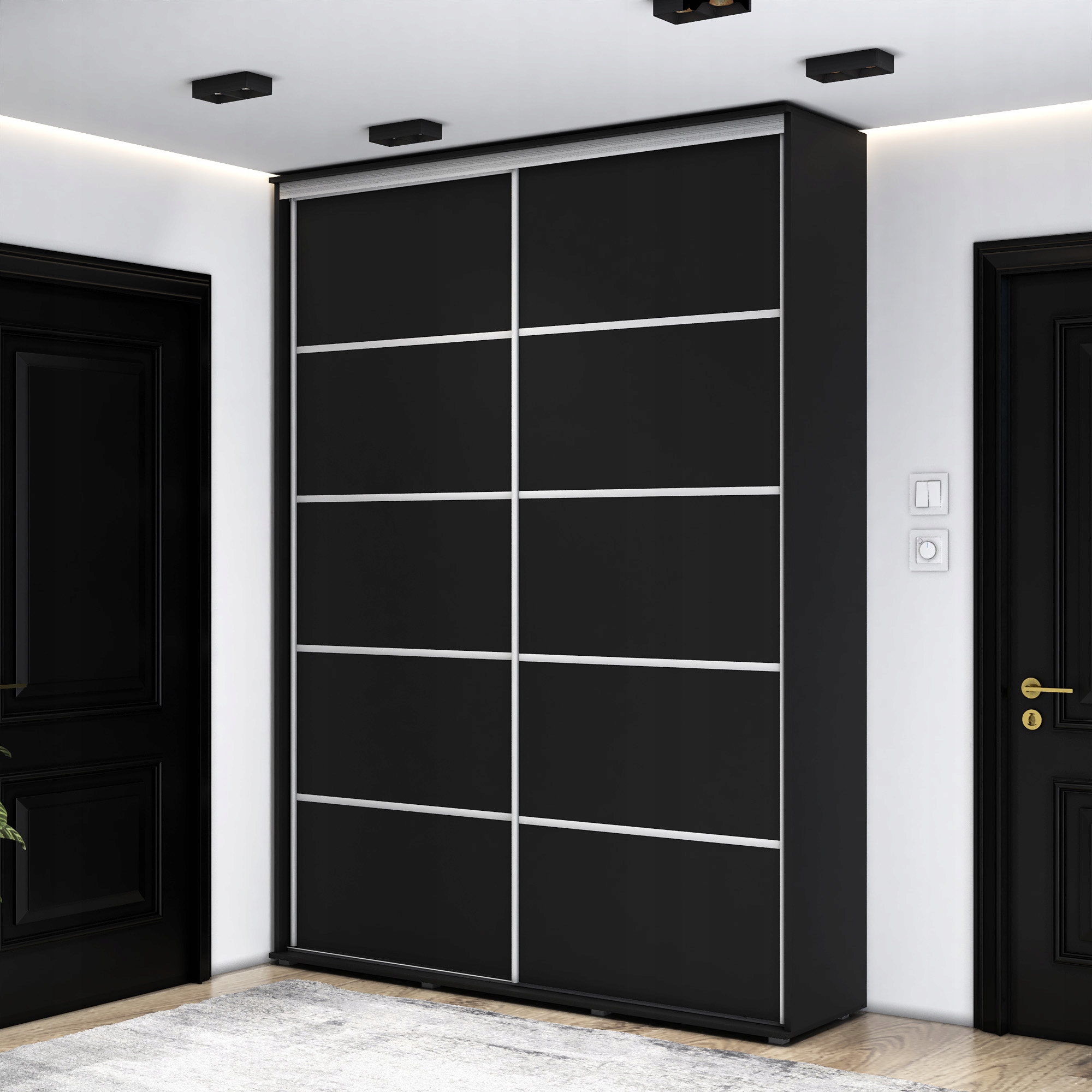 Szafa przesuwna VERA PLUS 110x242x45 WYSOKA PÓŁKI Kod producenta RAFMEBLE