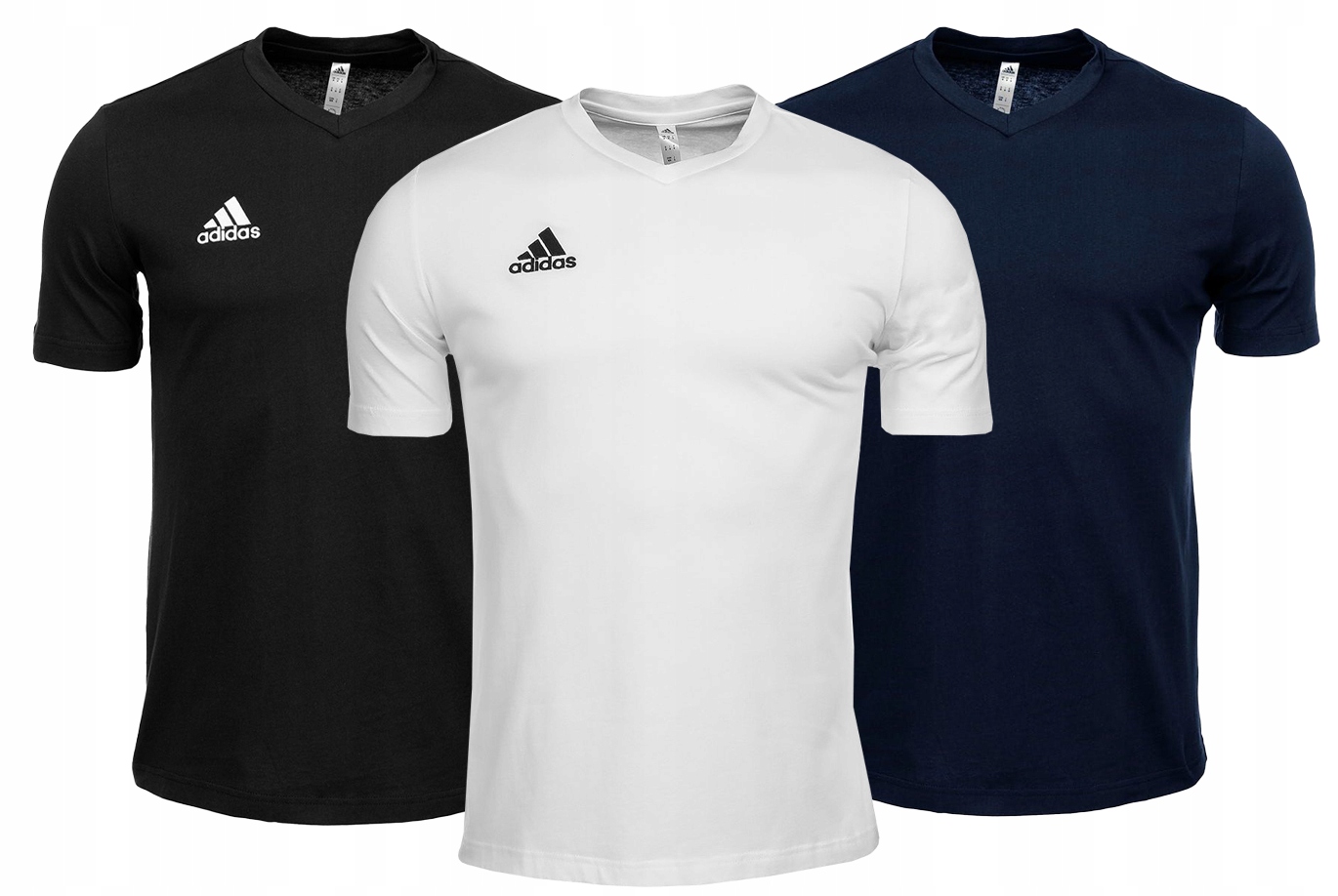 adidas zestaw koszulek męskich logo t-shirt r.M
