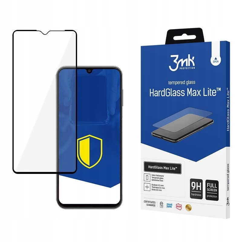 Szkło Hartowane do Samsung Galaxy A14 3MK HardGlass Max Lite na Ekran