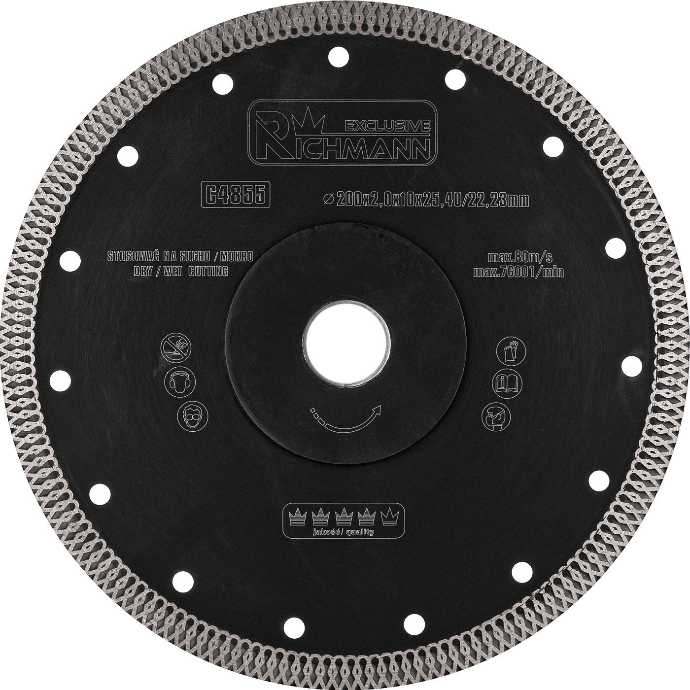 TARCZA DIAM. CIENKA 200x2x25,4/22,23 MM