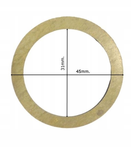 Uszczelka dwuzłączki 1" 45/31 płaska fibra u105 Marka A-term