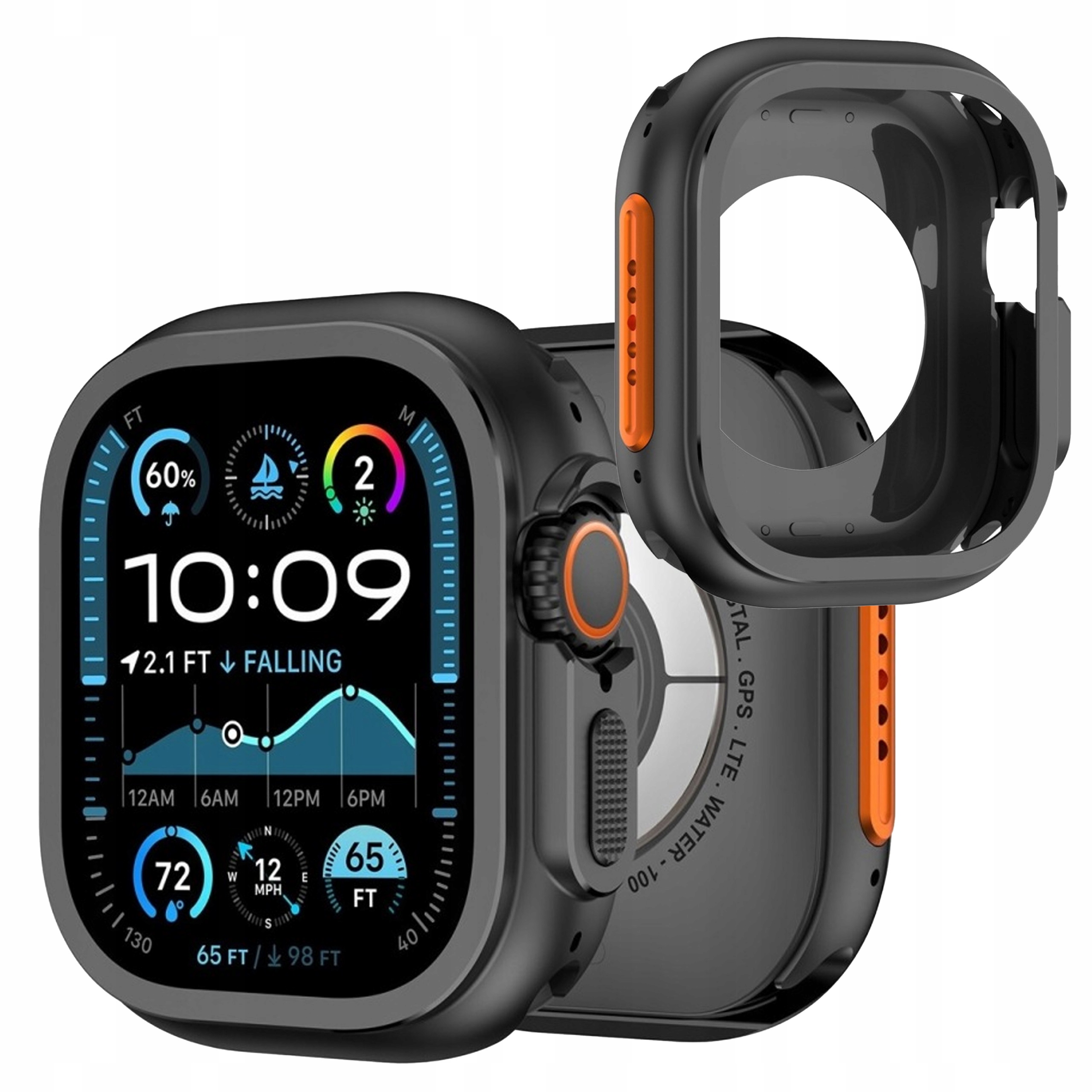 Etui Aluminiowe Do Apple Watch Ultra 1/2/3 49MM Obudowa Case Pokrowiec