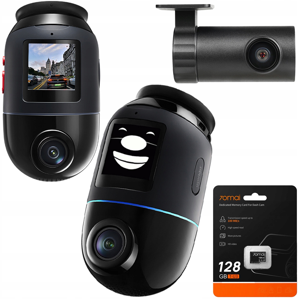 70mai Autokamera Omni x800 Videorekordér 4K zadná RC14 128 Gb