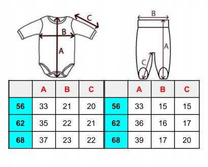 KOMPLET NIEMOWLĘCY WYPRAWKA BODY PÓŁŚPIOCHY 56 Kolor biały