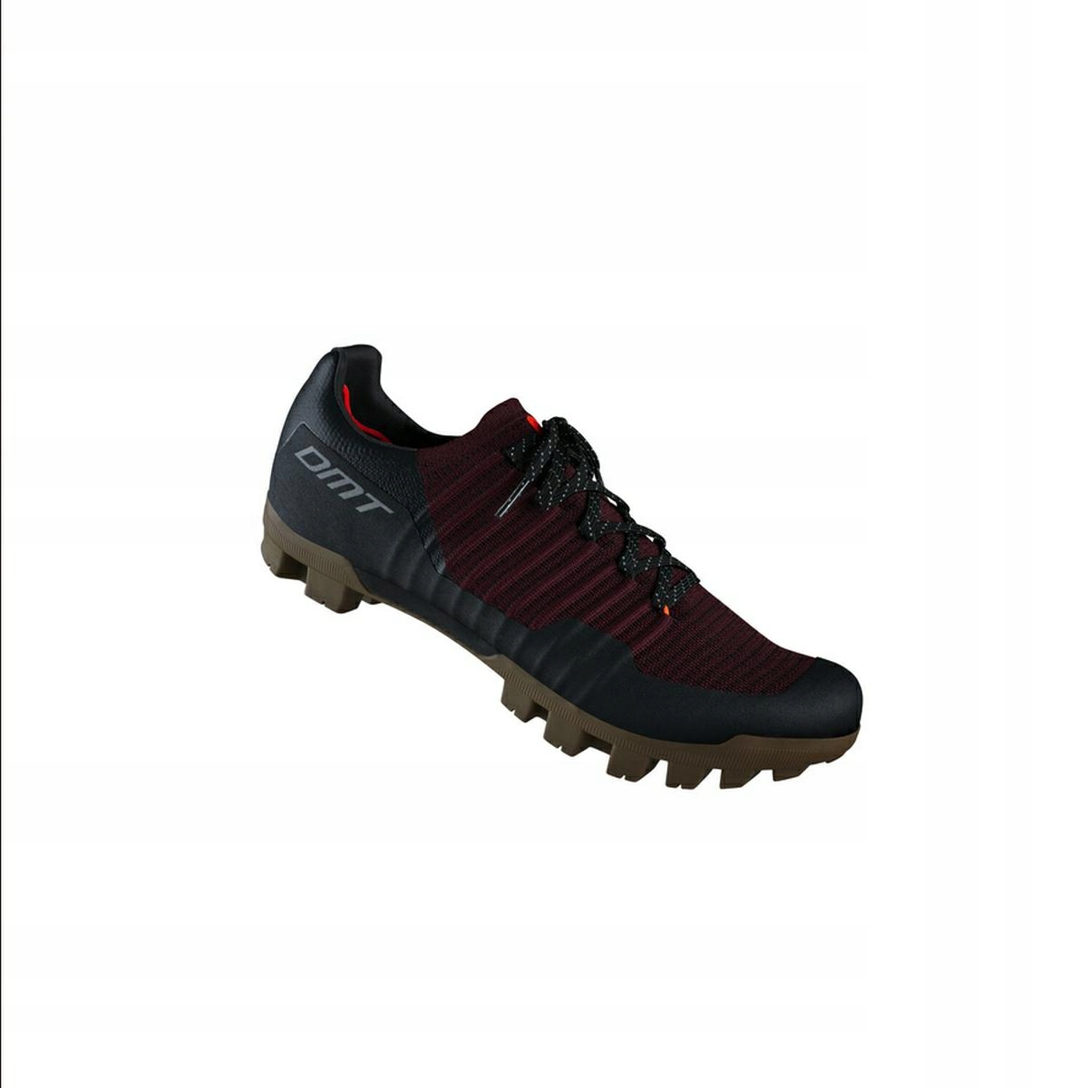 Buty Rowerowe Dmt GK1 Gravel Czarno-bordowe 43