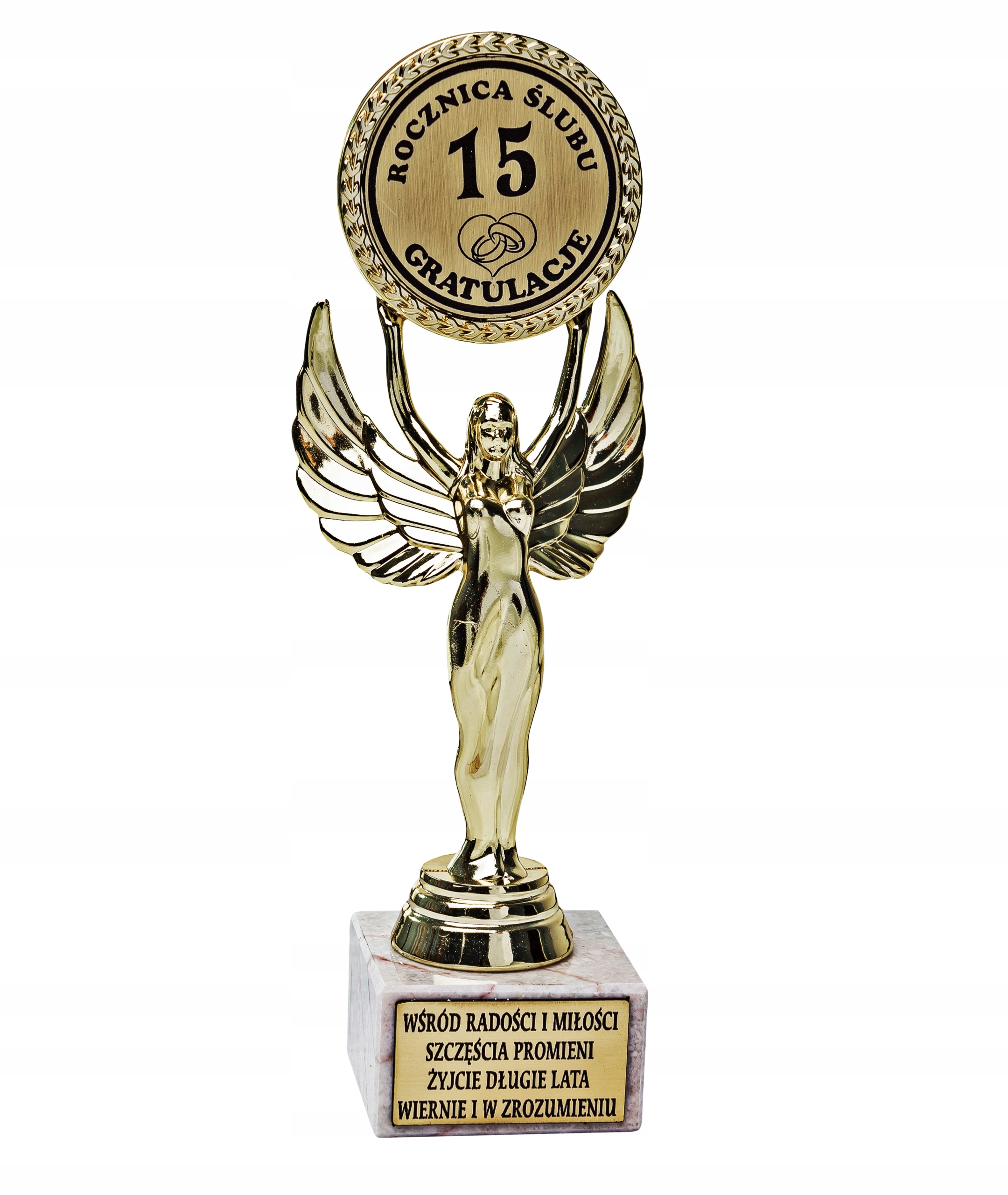 

Piękna statuetka na 15 Rocznicę Ślubu Pamiątka