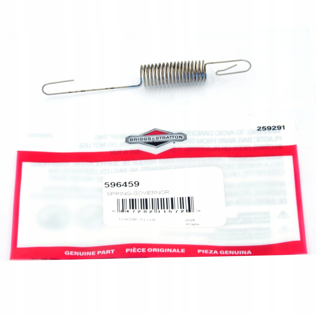 SPRĘŻYNA REGULATORA BRIGGS STRATTON SERIA 400E 500 Typ regular (sprężyna)