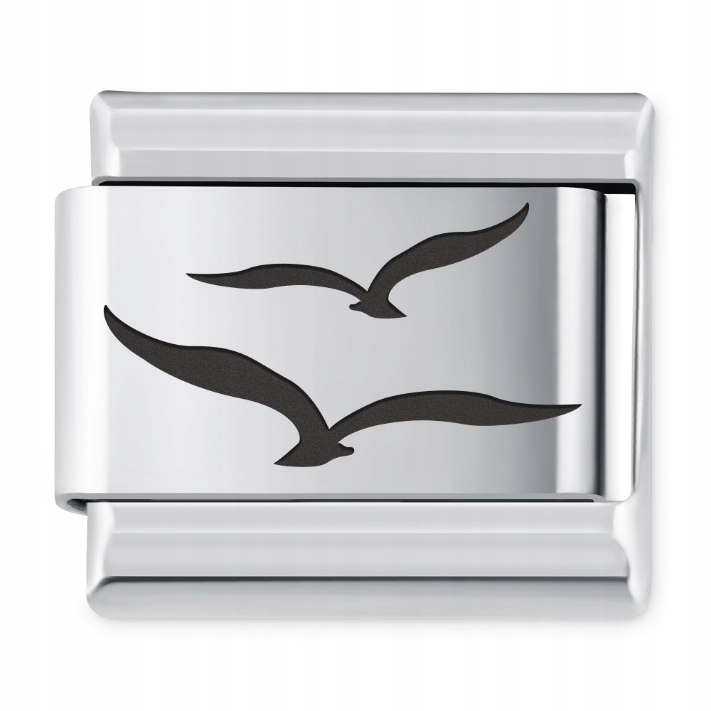 

Italian Charms Symbole Zwierzęta Mewy Grawer