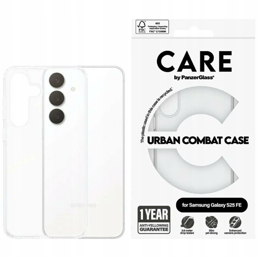 Pouzdro Care by PanzerGlass Flagship Urban Combat pro Samsung Galaxy S25 Fe