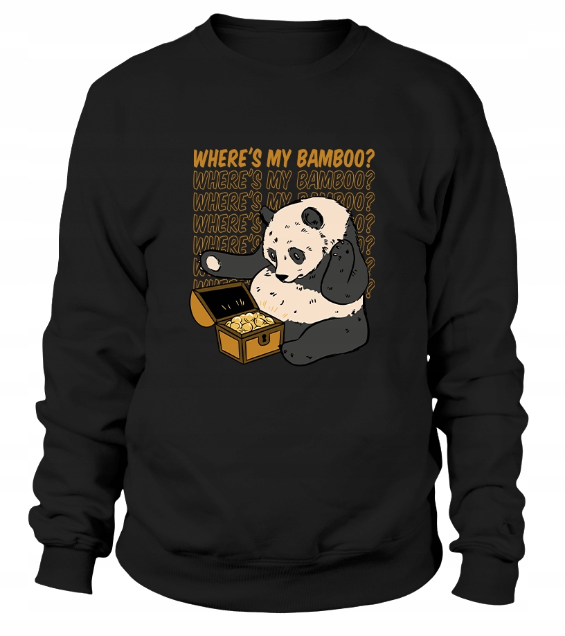 Dámská bambusová Mikina Panda M černá