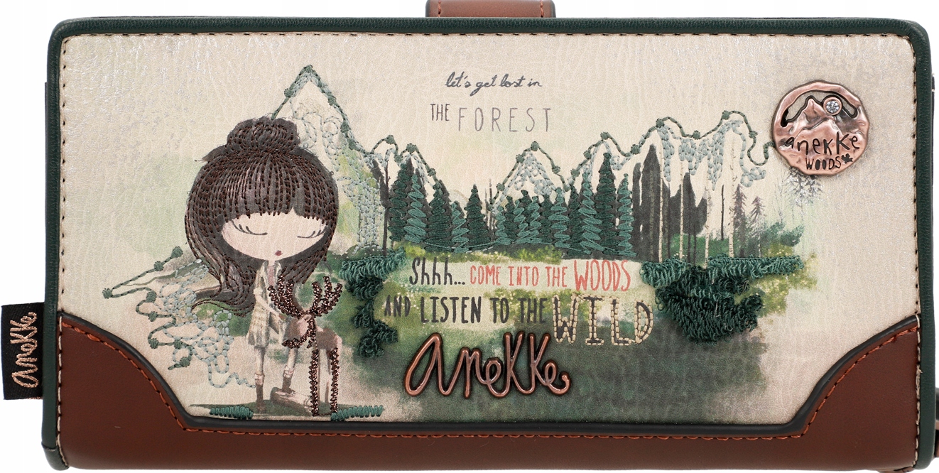 

A118 Damski miękki portfel Anekke Canada Forest