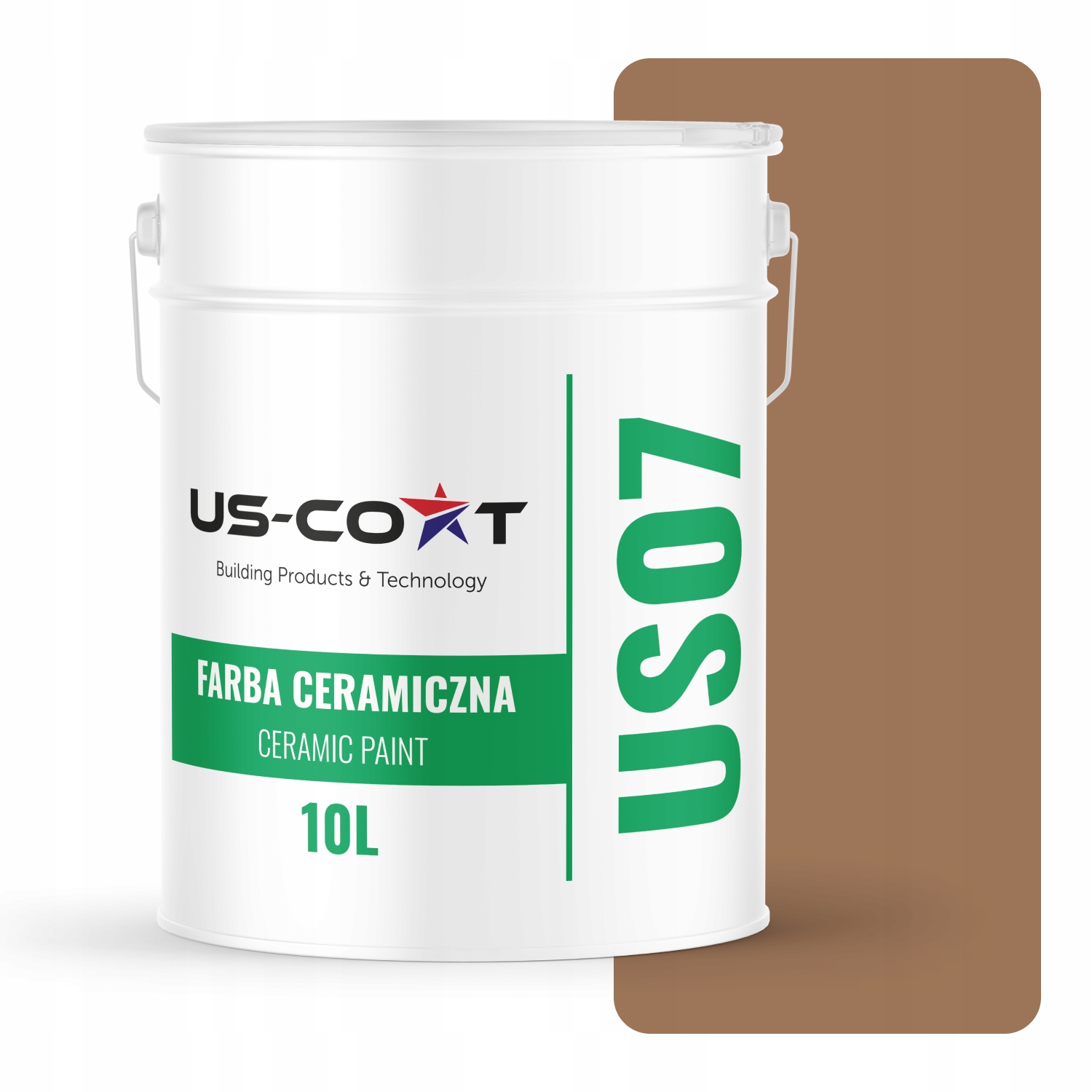 Keramická Farba Na Stenu Farba Hnedá H5018 10L Hlboká Matná Na Stropné Steny