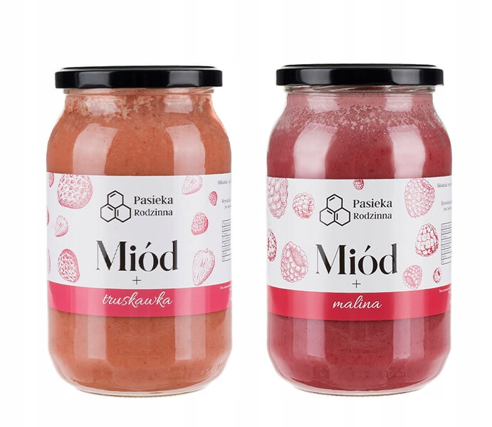 Levně Med s malinou Med s jahodou 1150 g Polský Med