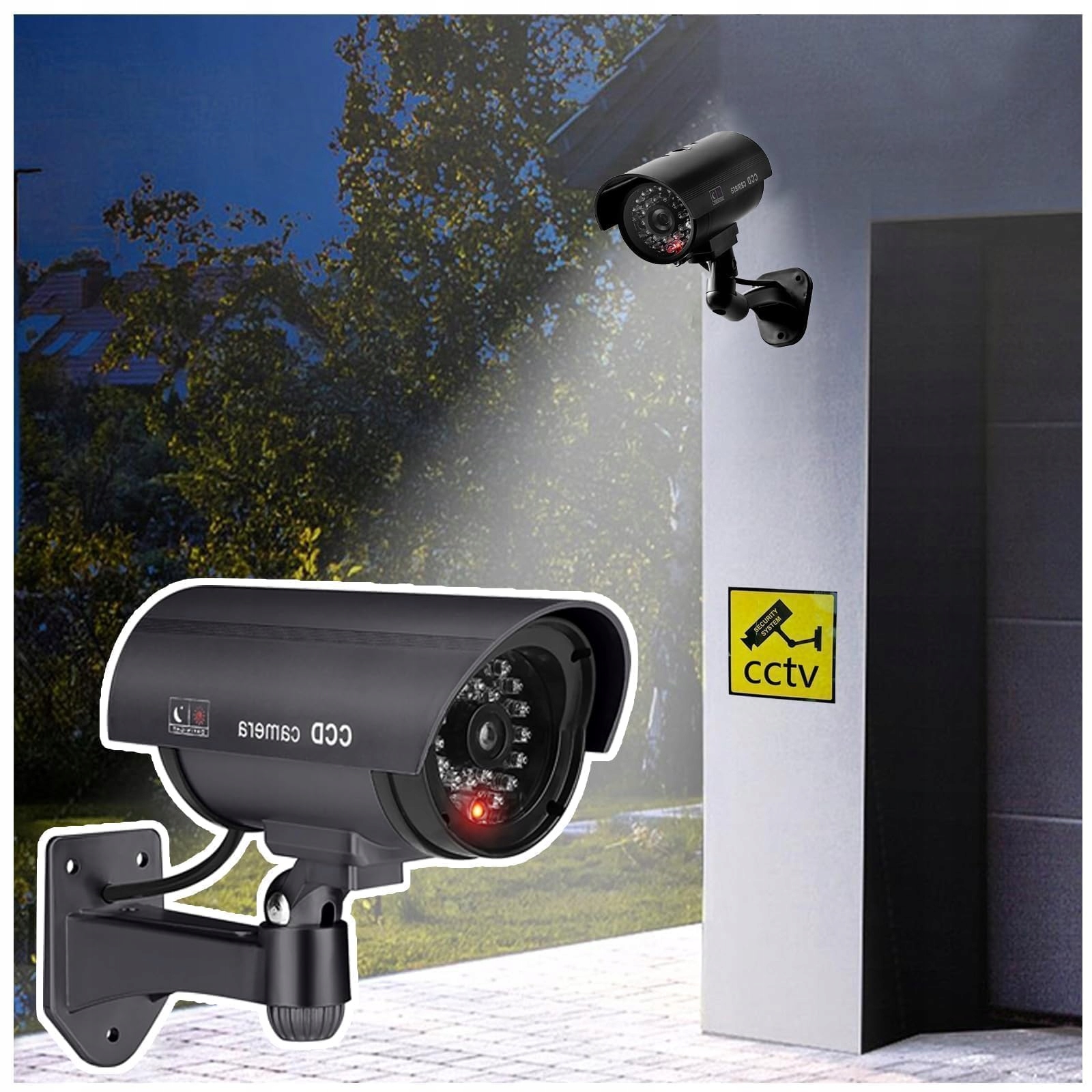 KAMERA DUMMY ZEWNĘTRZNA Z LED ODPORNA NA WARUNKI ATMOSFERYCZNE — miniatura 5