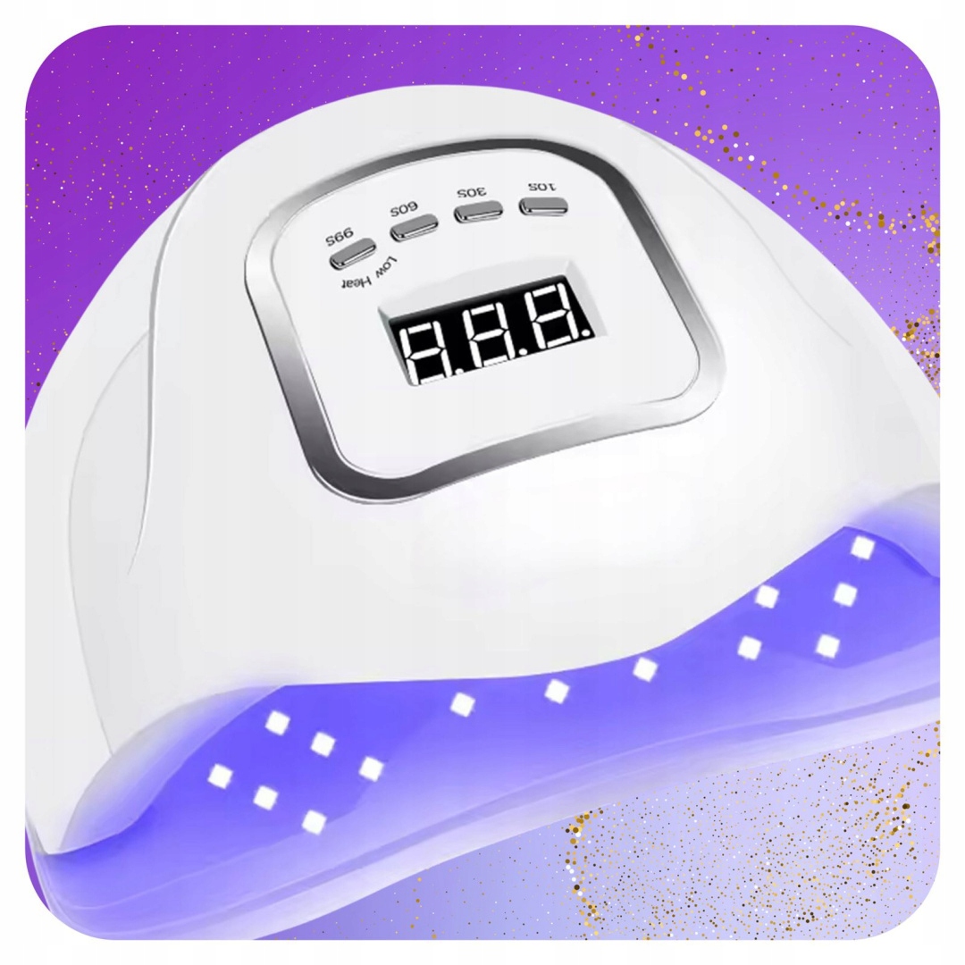 Lampa do Paznokci LED UV do Hybryd Żeli Mocna 80W Hybryd SUN LCD X5 TRYBÓW Rodzaj LED+UV