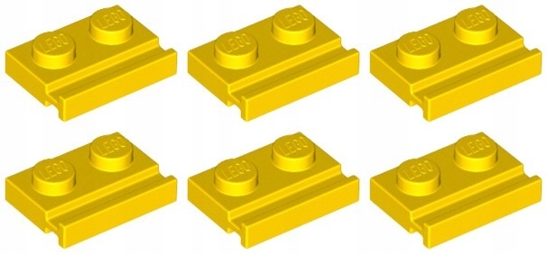 

Lego 32028 Prowadnica 1x2 żółta Nowa (5g) 6 szt.
