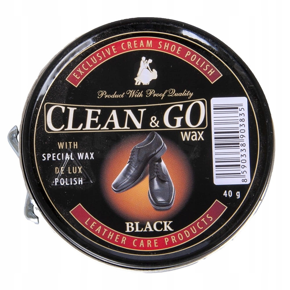 Pasta do butów Mattes Clean&Go czarna 40g puszka