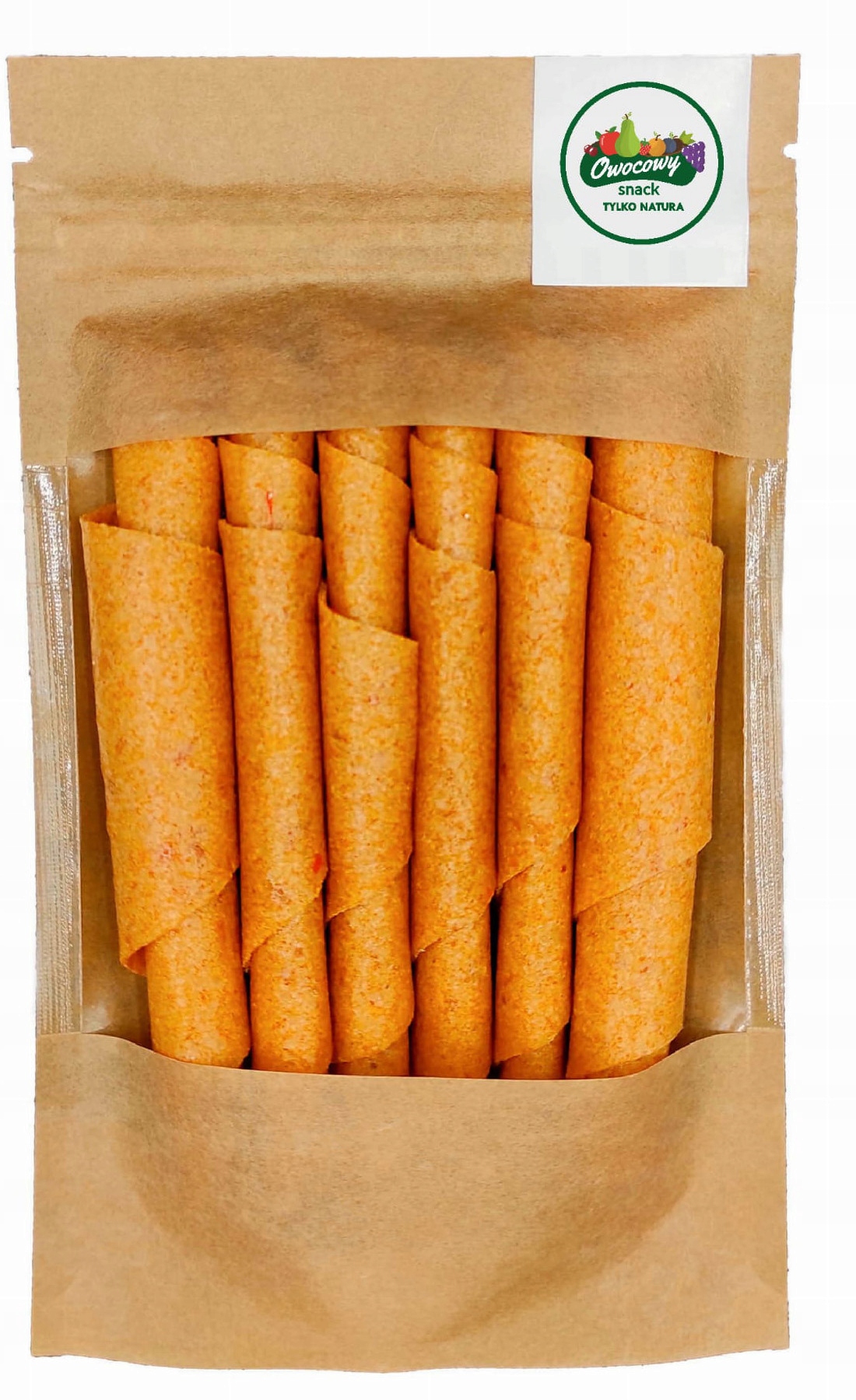 ROLLSY OWOCOWE Marchewkowe 50g Owocowa przekąska naturalna Marchewka Rodzaj rollsy