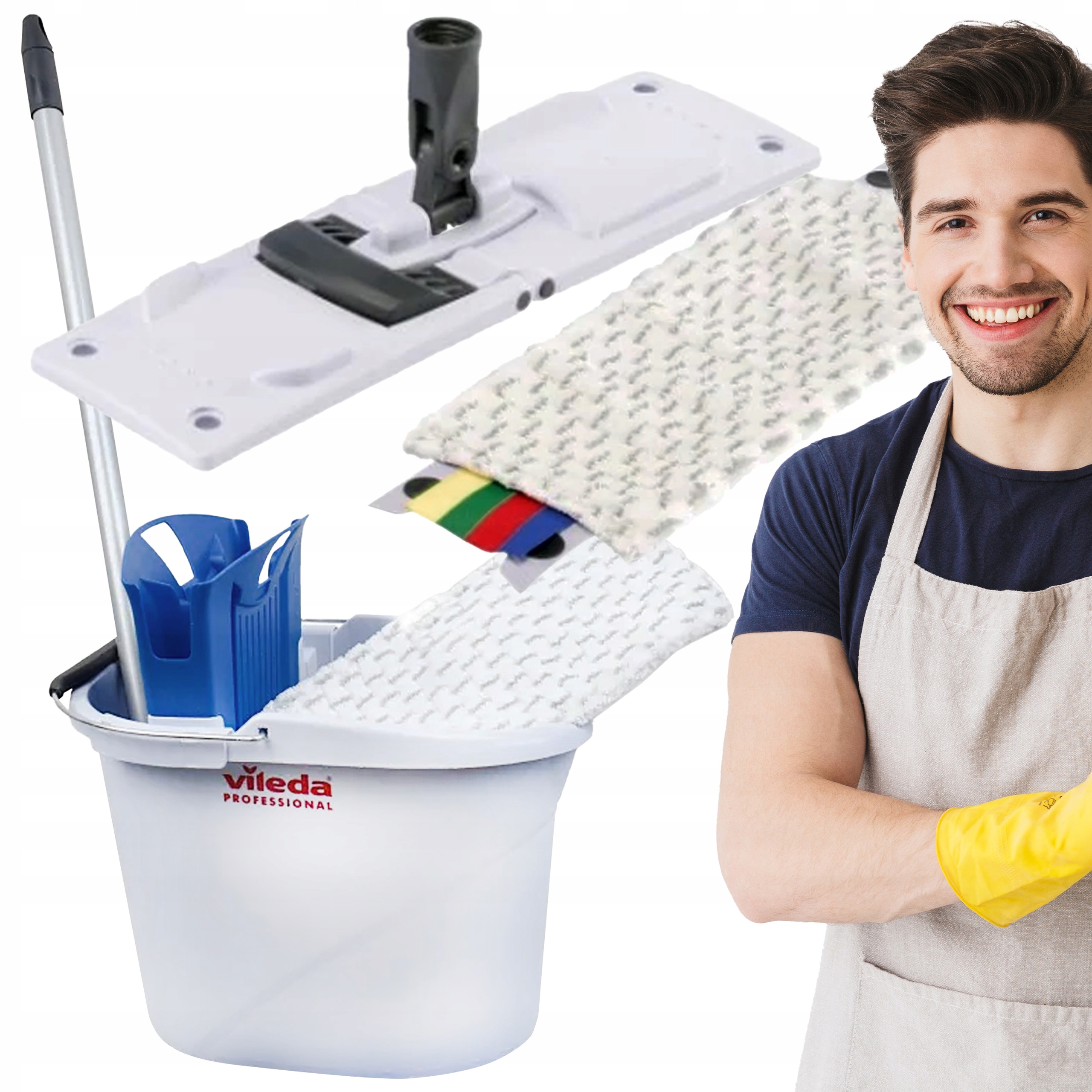 Mop i wiadro wkład Vileda Professional Ultra Speed 35CM zestaw